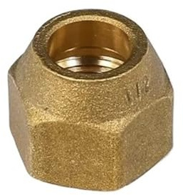 Brass Forged 7/16-17/16 UNF Hex Nut 45 Degree 1/4 3/8 1/2 3/4 Inch Flare Pipe Fitting Adapter Air Conditioner(7.92mm 5l16 SAE 21g,5 pcs)