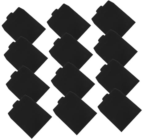 HOLIDYOYO 12pcs Black Paper CD Sleeves Storage Wallet for Wedding Card Files and Document Holder Bag, CD Disc Protection Binder Sleeves Suitable for Media Storage and Travel