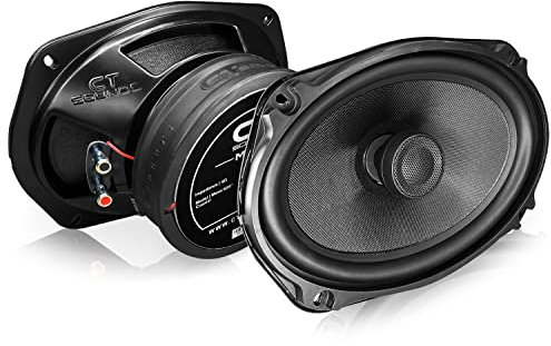 CT Sons Méso Gamme complète coaxial et composante Enceintes de Voiture 6 X 9 inch Coax Noir