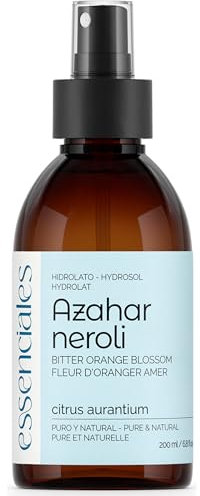 Essenciales - Hydrolat et Eau de Fleur d'oranger, Néroli (citrus aurantium), 200 ml | 100% Pure et Naturel - Sans Alcool