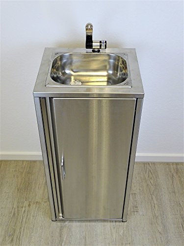 Srm-Design Edelstahl Waschbecken, Freistehend, 1 Loch, Casual, Poliert, Gitter, Sofort einsatzbereit, Camping