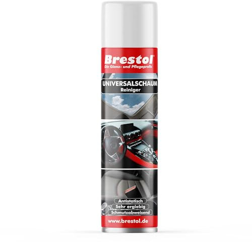 Brestol Limpiador de coches, 400 ml, universal, espuma, limpiacristales y espejos, espuma