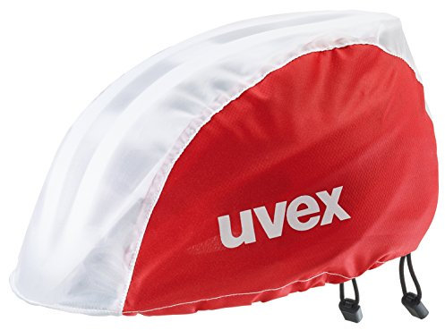 uvex rain cap bike Fahrradmütze - wind- & wasserabweisend - flexible Passform - red white - L/XL