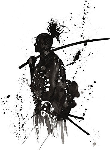Fabulous Poster Plakat Samurai Katana Japan Bushido Schatten(30cmx41cm)