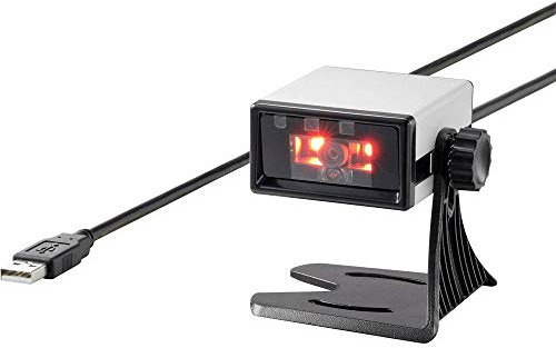 Renkforce FS5022J 2D Barcode-Scanner Kabelgebunden 2D Imager Silber, Schwarz Desktop-Scanner (Stationär) USB