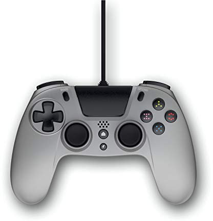 Gioteck - Mando con cable color Titanium Gioteck VX-4 (PlayStation 4)