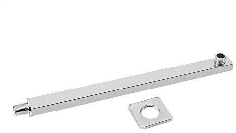 VOBOR Ducha Brazo de Extensión, Acero Inoxidable de 35cm Brazo de Ducha Montado en la Pared de la Ducha Brazo de ExtensióN for la Ducha de Lluvia