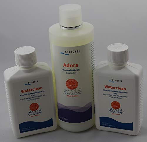 2X Waterclean 250ml + 1x Adora Lavendel 500ml Stricker Chemie Wasserbettkondioni