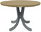 Planesium Premium Abdeckplane Gartentisch rund Abdeckhaube runder Tisch Abdeckung Schutzhülle Garnitur Gartenmöbelset Reißfest Atmungsaktiv Wasserdicht Ø 110cm x 15cm Beige