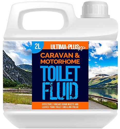 Ultima-Plus XP Caravan & Motorhome Blue Toilet Chemical Fluid Solution Cleaner - Eco-Friendly, Formaldehyde Free - Up to 20 Treatments - (2 Litres)
