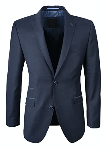 Roy Robson Herren Sakko Regular Fit 100% Schurwolle (DE/NL/SE/PL, Numerisch, 48, Regular, Regular, Dark Blue)