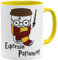 OM3® Espresso Patronum Kaffee-Tasse mit Zauberspruch | Keramik Becher | 11oz 325ml | Beidseitig Bedruckt | Gelb
