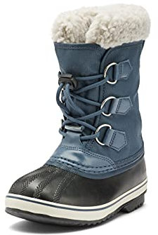 Sorel Yoot Pac Nylon WP, Stivali da Neve Impermeabili Unisex - Bambini e ragazzi, Blu (Uniform Blue/Black), 27 EU