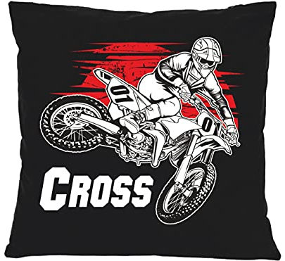 Spaß Kostet Kissen mit Spruch und Füllung Dekokissen Motorrad Cross