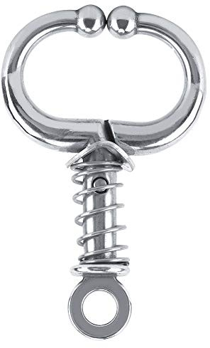 Restokki Rinder Nasenring Edelstahl Stiernasenring Viehzucht Zubehör Rinder Stiernasenzange Hoop Piercing Ringe(Spring-Type)