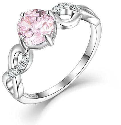 starchenie Versprechen Ring 925 Sterling Silber Geburtsstein Unendlichkeit Ringe für Damen