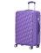 RMW Cabin Suitcase Hard Shell | Lightweight | 4 Dual Spinner Wheels | Trolley Cabin Bag | 20 Carry On Suitcase Luggage | Combination Lock | (Purple)