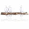 QUMENEY Harz Vogel Haken Kreative Kleiderhaken Wand montiert Haken Rack 3 Vögel Rack Vintage Wand hängende Haken Eingang Kleiderbügel für Schlüssel Handtücher Mäntel Hüte (Weiß 3 Vögel Haken)