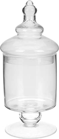GANAZONO Storage Jars Glass Apothecary Jars with Lids Candy Jars Elegant Storage Jar Decorative Wedding Candy Organizer Canisters Home Decor Centerpieces Glass Jars with Lids