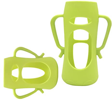 Toyvian 2St Anti-Drop-Abdeckung für Babyflaschen Glasflaschen für Babys Silikonsauger für Säuglinge Flaschen für Neugeborene S?uglingsflaschenhülsen tragbare Babyflaschenabdeckung Zubehör