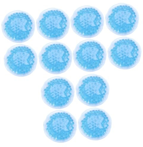 ABOOFAN 12stücke Runde Gel-eispackungen Für Kalt Und Wärmetherapie Wiederverwendbar Für Brustpflege Schwellungslinderung Und Blau