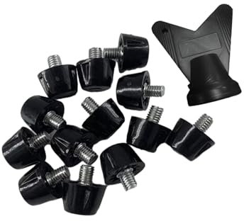 12 Stück Fußballschuh Spikes für Rasen, Rutschfest, M5 Gewinde, Fester Boden, Bequem