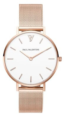 PAUL VALENTINE Damen Armbanduhr Marina Rose Gold MESH 32 MM PV32111