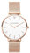 PAUL VALENTINE Marina PV32111 Montre-bracelet pour femme en maille or rose 32 mm, Rose doré
