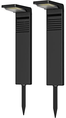 OUSFOT Wegeleuchten Außen solar [2 Stück] Solarleuchte Garten Wasserdicht mit 2 Beleuchtungsmodi für Garten/Terrasse/Wege