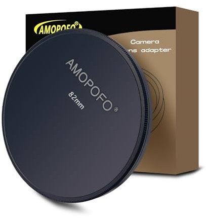 1 Set 82 mm Metal Lens Cap, Compatible with All 82 mm with Camera Thread Lens and 82 mm Camera Accessories (ND, CPL, UV Camera Filter), CNC Machined (Front Cover + Rear Cover)