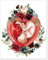 SHUYINGHENGXIE Femme enceinte aquarelle peinture murale peinture sur toile anatomie affiche et impression cadeau de bébé médecin décoration de bureau sans cadre-B_30x40cm