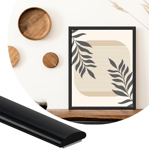 ZOWZOW Moulure Adhésive 8M – Moulure Flexible Autocollante, Baguette de Finition Décorative pour Bordure de Carrelage, Bordure Murale, Coin et Décoration de Cadre