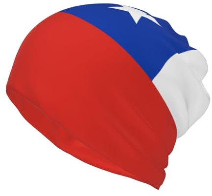 Ajiekjdsv Flag of Chile Multifunktions-Beanie-Mütze, weiche und dehnbare Schädelmütze für Damen und Herren, vielseitige Kopfbedeckung für Mode, Schwarz , One size