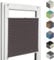 Home-Vision® Premium Plissee Faltrollo ohne Bohren mit Klemmfix (Braun, B115cm x H150cm) Modern Klemmträger, Verdunklung, Blickdicht Sonnenschutz Jalousie für Fenster & Tür