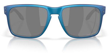 Oakley Lunettes de soleil carrées Oo9417 Holbrook XL pour homme, Cyan mat/bleu Colorshift/Prizm Black Polarized, 59 mm