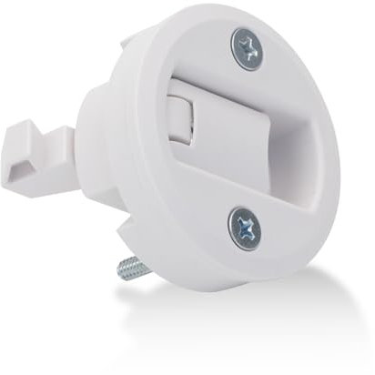 36-62 Telescoping Attic Ladder Latch, Flush Pull Latch, Slam Latch, Hatch Round Pull Latch, for Werner Hatch Door Cabinet Hardware On RV Boat Camper Trailer (2 Inch)