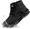 LARNMERN Herren Wasserdicht Chukka Boots mit Reißverschluss Luftkissen Chelsea-Stiefel(Schwarz neu,10.5)