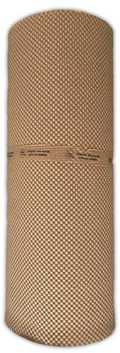 Rouleau Papier Bulle Kraft monocouche 120 g/m², 100cm de hauteur x 70 mètres de longueur et 25cm de diamètre pour calage et protection de contenu de colis.