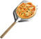 Pizza Schaufel, 40 * 30cm Schieber mit Verbrühungshemmend Abnehmbaren Griff, 12 Zoll Hart Eloxiertes Aluminium Pizzaschieber Perforiert für Hausgemachte Pizza, Brot, Kuchen (Silber)