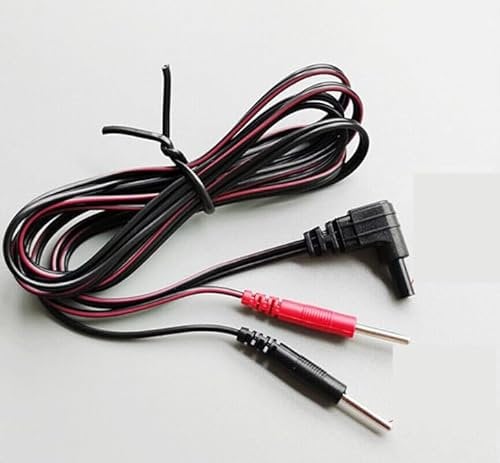 4 Pack of Flexible TENS Cables, Designed for Comfort and Durability, Featuring 2mm pin connectors for Universal Compatibility