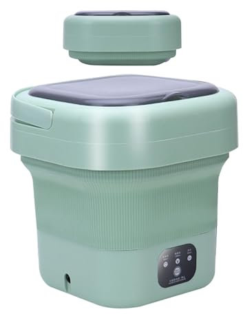Combo de lavadora y secadora portátil,Lavadora portátil,Lavadora y secadora pequeña de 9 litros | Lavadora de viaje de bajo ruido para encimera, lavadora para artículos pequeños