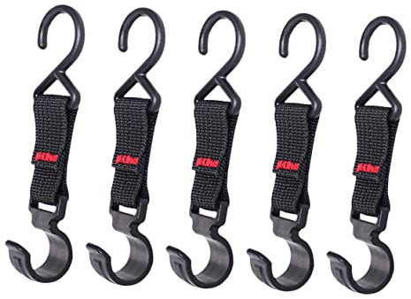 KOMBIUDA 5 Stück Campinghaken aus Nylon Schneller Befestigungs Aufhänger für Stangen mit 18-20mm Durchmesser für Garten und Scheune Platzsparend und Robust