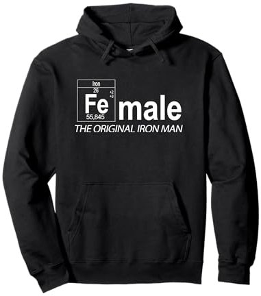 Female The Original Iron Man Pullover Hoodie