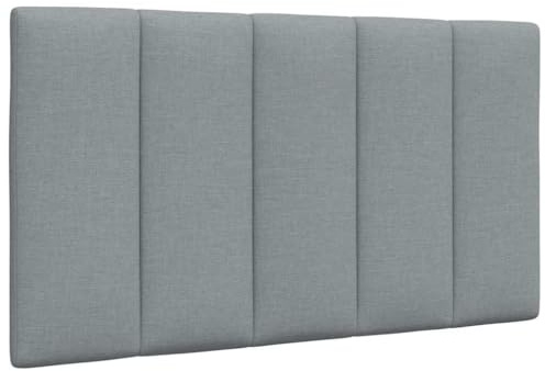 Qnhdfrt 31.5-Inch Light Gray Fabric Headboard with PP Fiber Padding