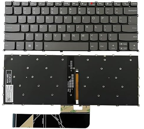 LWDOZMD US Keyboard For Lenovo for IdeaPad 5 14ITL05 Flex 5-14IIL05/ARE05/Slim 14AHP9 14IMH9 Pro-14ITL5 7 Pro-14ach5/for xiaoxin14 AHP9 IMH9(Grey Backlight 1)
