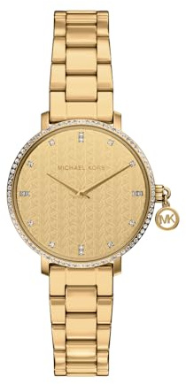 Michael Kors Pyper reloj para Mujer, movimiento de cuarzo de DOS agujas de 32 mm Con Correa de Acero inoxidable o Cuero