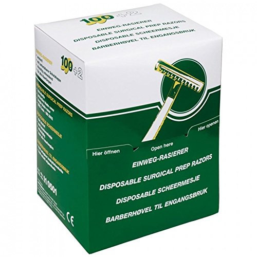 Einweg Chirurgischer Prep Single Blade Razor, 100 Stück