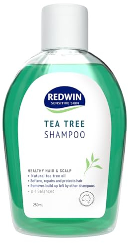Redwin Tea Tree Shampoo 250ml Hair revitaliser for healthy looking hair for sensitive skin import from Australia