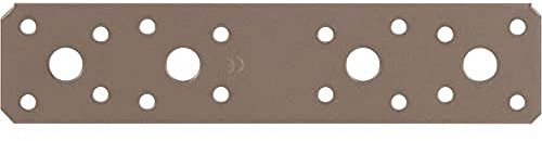 Alberts 300333 DURAVIS® Flachverbinder | perlbeige duplexbeschichtet RAL 1035 | Größe 180 x 40 x 3 mm