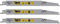 3 x SabreCut SCRS2345X_3 200 mm 6-10 TPI S2345X Lames de scie sabre à coupe très rapide compatibles avec Bosch Dewalt Makita et bien d'autres